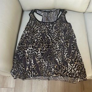 Forever 21 animal print blouse